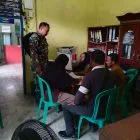 Perkuat Kamtibmas dan Kemanunggalan TNI-Rakyat, Babinsa Koramil 416-03/Sungai Bengkal Gelar Puanter
