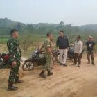 Danramil 416-06/Muara Bungo Tinjau Lokasi Rencana Pembangunan Jembatan Garuda Merah Putih