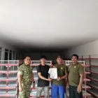 Babinsa Mulya Jaya Dampingi Penerimaan Sarana dan Prasarana KDKMP dari PT Nes Nasional Mebel